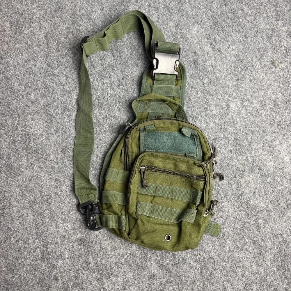 Mixed Military Tactical Gear Lot Duffel Bag Hydration Pack Woodland Bag Sling